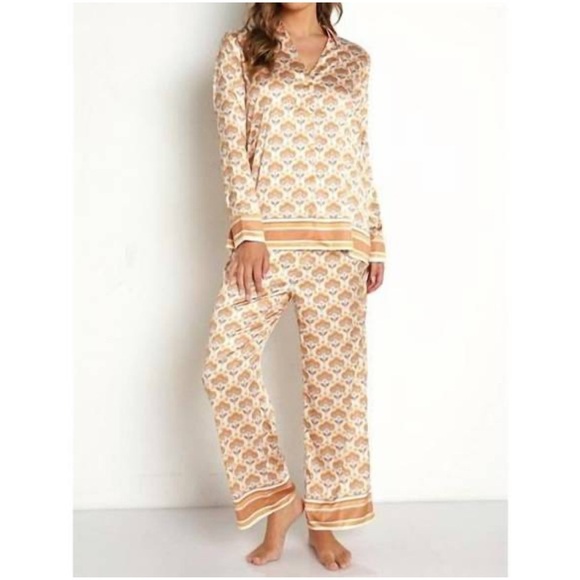 SHOW ME YOUR MUMU early night pj Shirt in honey wallflower Size Medium - Picture 1 of 14
